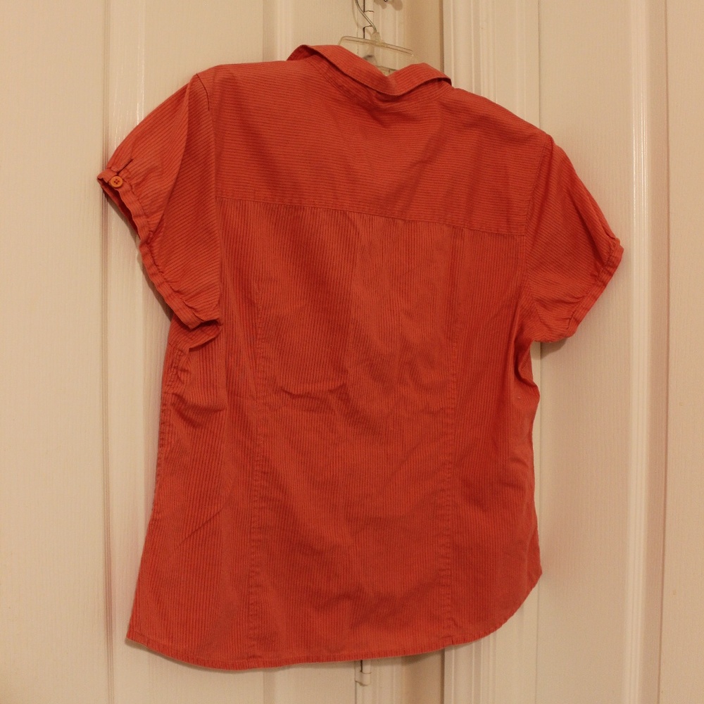 Talbots Large Button Down Blouse Ruffle Shirt - Picture 6 of 7